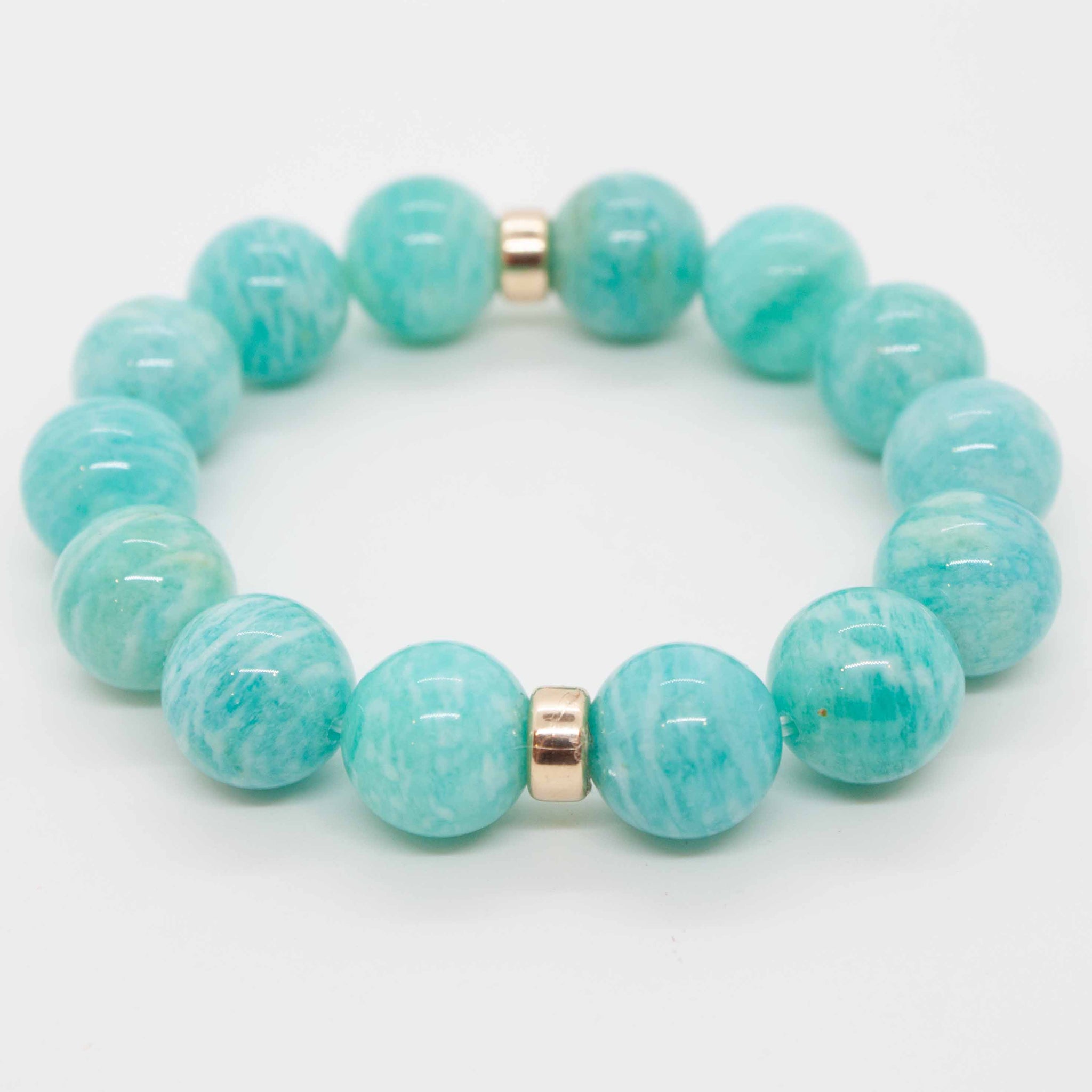 Our favourite colour combo - gold and turquoise! Treat yourself to some seriously beautiful and memorable arm candy this summer! 7" amazonite bracelet and 14kt gold filled beads double strung with silk elastic handmade in Toronto kp jewelry co. 
