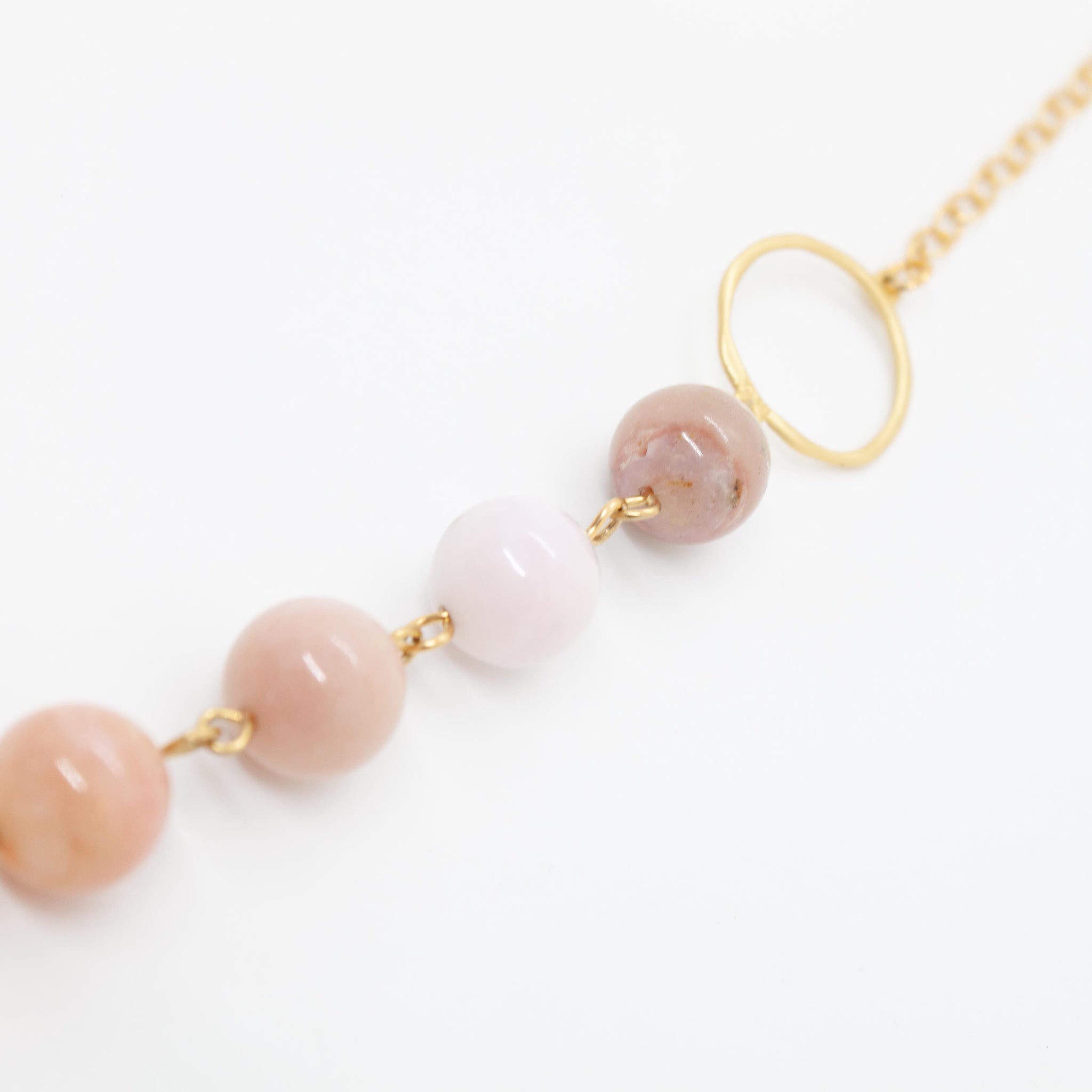 pink opal necklace